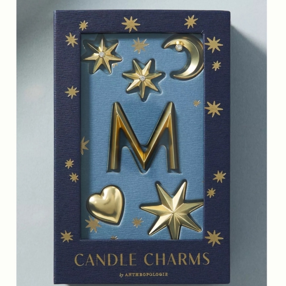 Anthropologie Monogram Candle Charms -  "M"